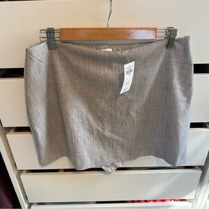 Abercrombie & Fitch Light Gray Mini Skirt
